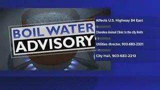 City of Rusk issues partial boil water notice after water main break