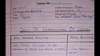 Lesson plan-1st teaching subj.-english for b ed 2nd year students Naveen Dahiya