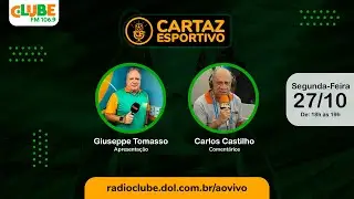 CARTAZ ESPORTIVO | R&Aacute;DIO CLUBE DO PAR&Aacute; | 27/10/2025