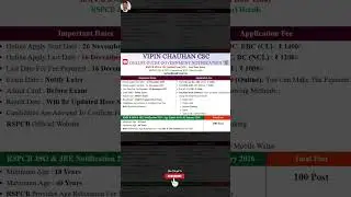 RSPCB JSO & JEE #shorts #viral #trending #youtubeshorts #education