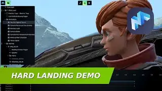 Hard Landing Demo: Intro Cut Scene | MANU #NoCode Video Game Maker