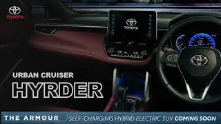 Второй официальный тизер Toyota HyRyder &mdash; 9-дюймовый сенсорный экран, кожаная приборная панель | Наслаждайтесь жизнью HY