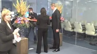 Ruby McGregor-Smith and Phil Murdock at the official MiTec opening ceremony