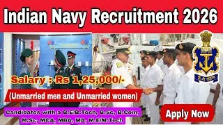 Join indiannavy Ssc recruitment 2026 | how to apply imdianNavy recruitment 2026 new vacancy intamil