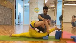 Drills For Purna Hanumanasana With Wall and Blocks | Advanced Backbend Yoga by Yograja