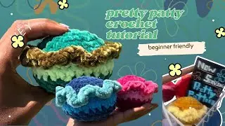 SpongeBob inspired | Pretty patty crochet tutorial, easy beginner friendly 