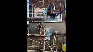 &ldquo;Arthur Seabrigg&rsquo;s &lsquo;Extra Time&rsquo; Mural Creation | Studio to Queen Street, Morley, Yorkshire, England