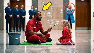 A Black Janitor Blows Bubbles to Calm an Autistic Girl—Unaware Her BILLIONAIRE Mother Is Watching