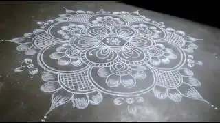 Star rangoli design 580