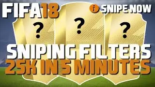 BEST FIFA 18 SNIPING FILTERS AND TRADING TIPS RIGHT NOW!!! 25K PROFIT IN 5 MINUTES!!! FIFA 18 TIPS