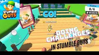 Doing 3 challenges in Stumble Guys