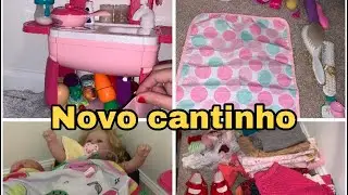 Montando um cantinho para as babys-organizando a cozinha,quartinho/Milli Produções