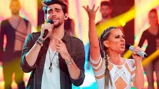 Vicky Larraz imita a Jennifer Lopez y Álvaro Soler en 'Tu cara me suena'