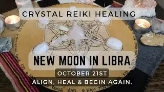 New Moon in Libra Crystal Reiki Energy Session | Emotional Balance, Heart Healing & New Beginnings
