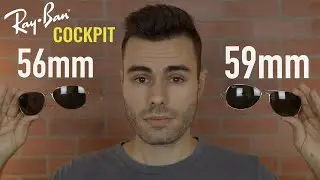 Ray-Ban Cockpit Size Comparison 56mm vs 59mm