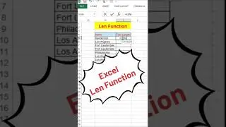 Len Function in excel || How to find text length in excel || Excel tips