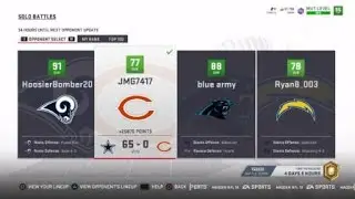 Madden NFL 19 Solo Battles
