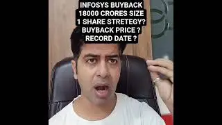 INFOSYS BUYBACK*18000 CRORES SIZE*1 SHARE STRETEGY ?BUYBACK PRICE ?*RECORD DATE?#infy #buyback #tips