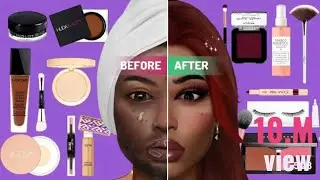 Makeup Transformation Before After |Glam Makeup Tutorial |Viral MakeupFull FaceTransformation /