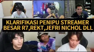 Penipu Streamer besar Rekt,R7,Jefri nichol Dll Menyamar jadi Nafi Gaming Harap Waspada