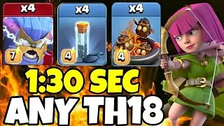 Th18 Furnace + Super Yeti + Totem Spells Strategy | !! Best Th18 Attack Strategy ( Clash of Clans )