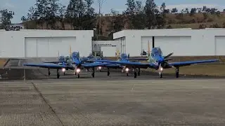 Chagada da Esquadrilha da Fumaça no CAvEx em Taubaté-SP