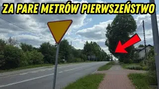 Znak ustąp pierwszeństwa na drodze z pierwszeństwem - ABSURDY DROGOWE