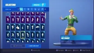 Fortnite code name e.l.f *OG elf skin* showcased with 65 *NEW* emotes.