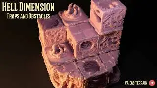Printable 3d terrain - Hell Dimension: Traps and Obstacles