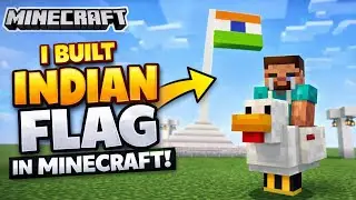 Built Indian Flag in Minecraft | Looks Amazing 😍 #minecraft