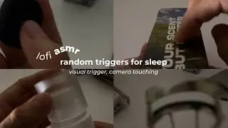 asmr random triggers - scratching, tracing, camera touching, camera brushing
