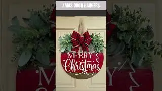 Christmas DOOR HANGERS Ideas #christmasdecorations