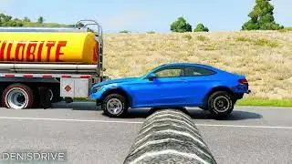 Trucks vs Speed Bumps #4 - Beamng Drive  Denis Drive