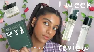 testing the pyunkang yul calming acne range 🌿 | 편강 율 리뷰
