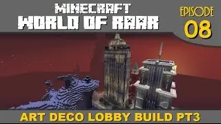 Minecraft Tutorial - Building an Art Deco Lobby (Monson Heights Lobby Pt.3)
