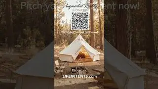 🌲 Pitch your virtual tent now at LIFEINTENTS.com ⛺️#camping #glaming #augmentedreality #canvastent
