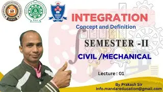 SBTE Diploma | Integration | Concept & Definition | Applied Mathematics&ndash;A | Lec 01|| By Prakash Sir
