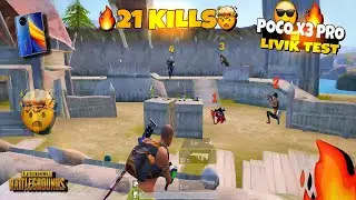 ⚡Poco X3 Pro Pubg Test🔥4K+Extreme🥶 Update 2.6 Erangel🤯21 KILLS🥵|PUBG MOBILE