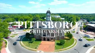 Pittsboro, North Carolina 4K Drone Stock Footage