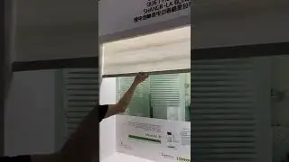 Cordless zebra shade