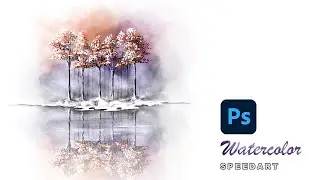 Digital Watercolor - Painting Process - Watercolor Brushes in Photoshop