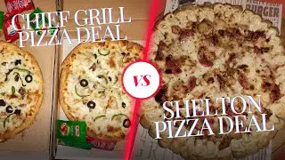 Food vlogs | Restaurant reviews | Food reaction video | Chief Grill Pizza Deal Vs Shelton Pizza Deal
