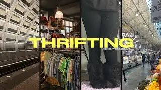 THRIFTING pt.1 | flea market, thrift shopping, dc spots