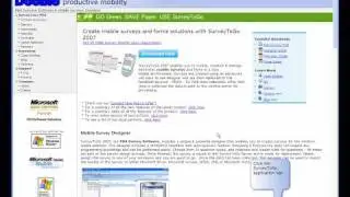 SurveyToGo Mobile Survey Software Download and Registration Demo