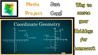 Coordinate Geometry Maths Project|Helping Children during COVID😎😎|DRAW Like AN Artist