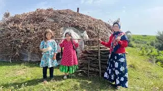 Daily Nomadic Life of Iranian Family in Beautiful Mountain