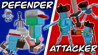DEFENDER VS ATTACKER ㅣ Minecraft Mob Battle