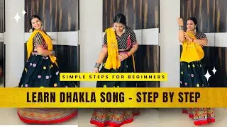 Learn these Easy Garba Steps to Dance | Dhakla - Ramti aave Maadi | Step by Step Tutorial #garba
