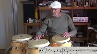 Adaptation aux congas du rythme Yoruba : Cha cha lek (inspiration) en Fran&ccedil;ais.