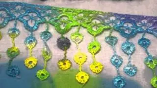Painting Synthetic Lace with Dye-na-Flow